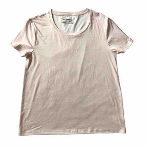 Eddie Bauer Sleepwear Pajama Lounge Short Sleeve Top Women's M Peach Soft EEUC